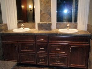 Double bath sink vanity